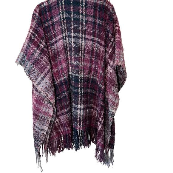 Woolrich Women's‎ Purple Knit Wrap Blanket/Poncho One Size - Picture 5 of 6